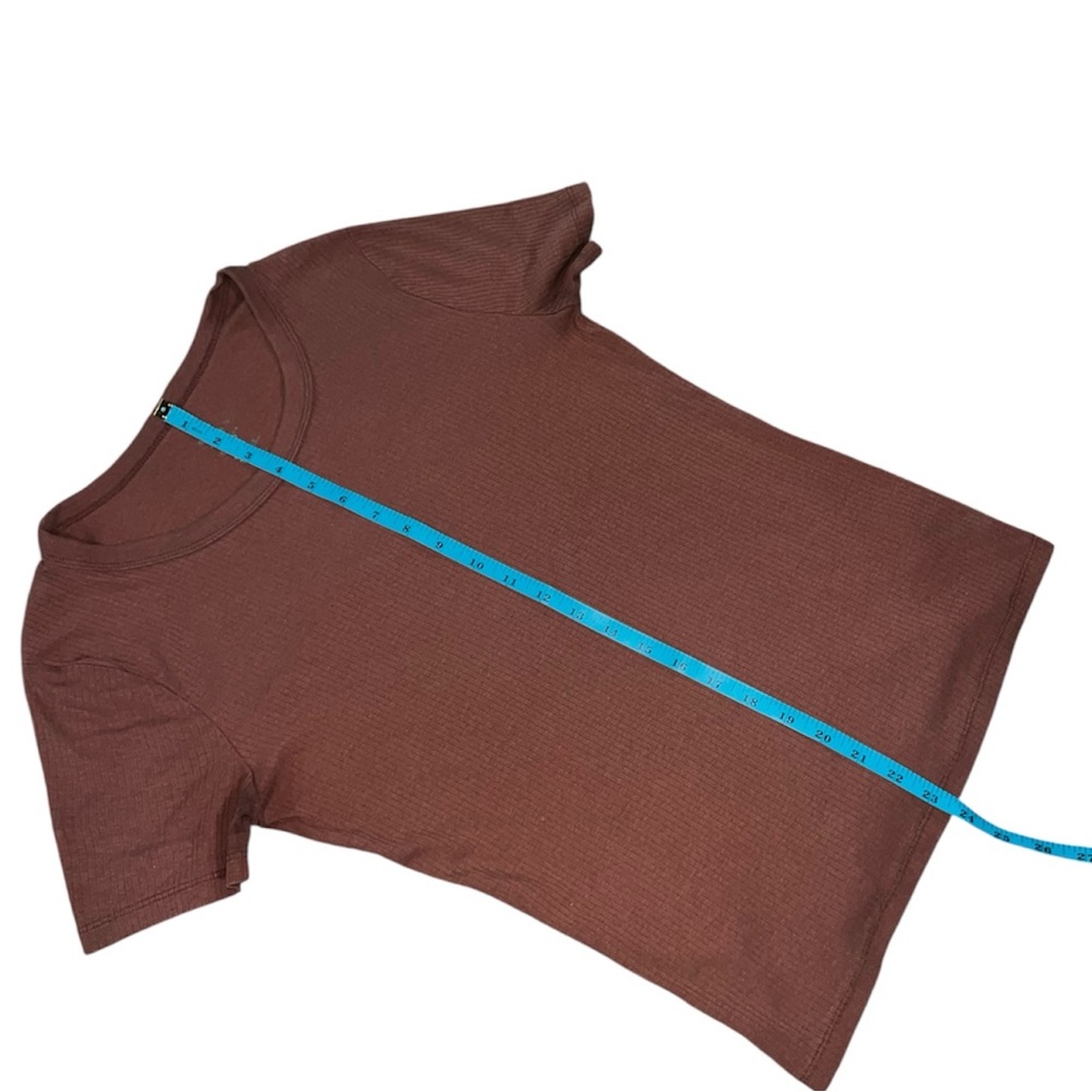 Terracotta Ribbed Tee - Picture 7 of 7